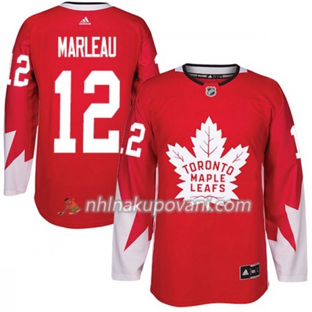 Toronto Maple Leafs Dresy Patrick Marleau 12 Červená 2017-2018 Adidas Alternate Authentic - Pánské